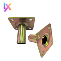 Base et plaque de support en acier galvanisé Q235 pour échafaudage, panneaux de coffrage et utilisation en centre commercial