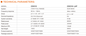 CDO10ลำโพงโคแอกเซียล10 "แบบพกพาขนาดเล็กสำหรับประสิทธิภาพในร่มและกลางแจ้ง - Product Image 5