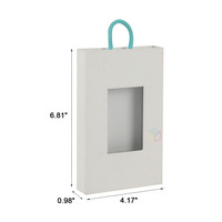 Boîte pliante personnalisée avec logo, en carton écologique, pour emballage de brosses à cheveux, avec fenêtre transparente pour présentation en magasin