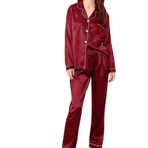 knee length dresses for ladies Buy Purple Satin Two Piece Night Dress for Ladies main image 0