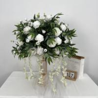 DKB Boule de fleurs faite à la main pour centre de table, décoration florale colorée pour fête d'anniversaire des 16 ans des filles, vente chaude