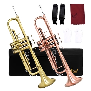 <span class=keywords><strong>Trompette</strong></span> B en laiton de style rétro vieilli, vert et rouge, de la marque SLADE Factory, avec accessoires, fabrication OEM/ODM professionnelle. - Product Image 5