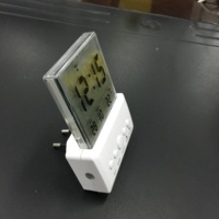 Lumières LED RGB, enfichable, capteur de luminosité automatique, horloge numérique, projecteur, lampe de nuit pour chambre d'enfant, AC
