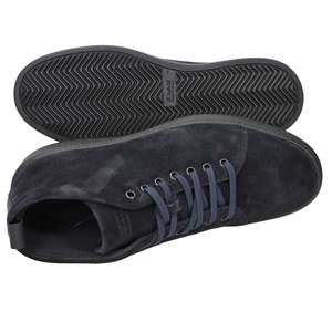 Zapatillas Deportivas para Hombre, Estilo Chukka, de Gamuza Azul, con Suela Gruesa - Product Image 6