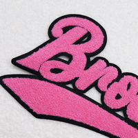 Nouveau Patch en Chenille Personnalisé, Lettres en Chenille de 22 Pouces, Tissu pour T-shirt, Fabriqué en Chine