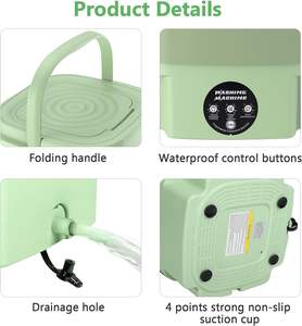 Mini lave-linge portable pliable de 9 litres, équipé de fonctions entièrement automatiques, semi-automatiques et de séchage rotatif - Product Image 4