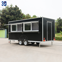 Camion de restauration mobile de 16 pieds, remorque personnalisée pour café, collations, traiteur, barbecue, glaces, camion de restauration avec cuisine complète