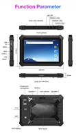 Tableta Industrial Android resistente con pantalla FHD de 10 pulgadas con lector RFID NFC, escáner de código de barras para coche, herramienta de diagnóstico automático, tableta