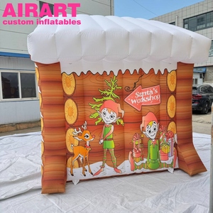 Casas navideñas inflables-Casas navideñas inflables iluminadas más vendidas para exhibiciones <span class=keywords><strong>de</strong></span> eventos navideños al aire libre - Product Image 3
