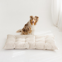 Coussin pour chien en velours côtelé de luxe, fabriqué sur mesure par le fabricant, matelas confortable pour chien et chat, pour intérieur