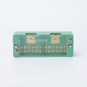 กล่องรวมสัญญาณกวนหยาง FJ6 แบบ 12 ช่อง IP44 กล่องจ่ายไฟ กล่องเทอร์มินัลสีเขียว - Product Image 1