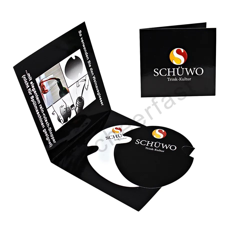 Bouclier disque vin verseur avec couvercle de carte pliée