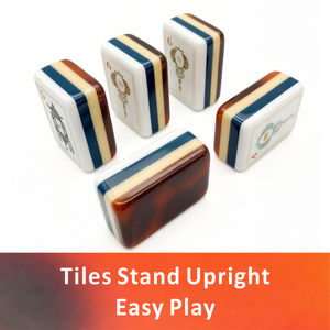 Stock in AmericanI Wholesale Colorful Entertainment La Fete American <b>Mahjong</b> Tile <b>Set</b> Majong Artwork for 4 Players Portable - Product Image 4