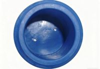 Bouchon rond de protection fileté anti-poussière en plastique pour tuyau en acier