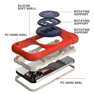 Funda Protectora de Silicona con Anillo de Soporte, Apta para iPhone 15Pro Max, Resistente a Golpes y Caídas - Product Image 5