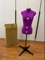 Maniquíes de Costura Ajustables para Mujer, de Plástico ABS, con Soporte para la Parte Superior del Cuerpo, para Uso de Sastre, en Posición de Pie