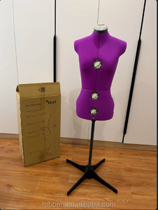 Mannequins de Couture Taille M <span class=keywords><strong>Mannequin</strong></span> Femme Tissu Plastique Taille Réglable <span class=keywords><strong>Mannequin</strong></span> <span class=keywords><strong>Poupée</strong></span> - Product Image 2