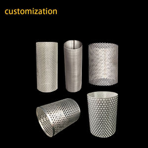 Özel 25mm mikro paslanmaz çelik tel örgü delikli tüp filtre kova davul cnc metal egzoz delikli boru silindirleri - Product Image 5