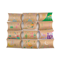 Scatola Regalo in Carta Kraft per Ramadan, Confezione Personalizzata con Motivo Luna per Caramelle e Snack, Prezzo di Fabbrica