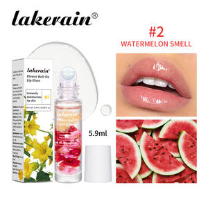 Lakerain 5.9ml çiçek dudak parlatıcısı mango karpuz çilek nemlendirici parlatıcı yumuşatma dudak yağı dudak parlatıcısı rulo üzerinde - Product Image 4