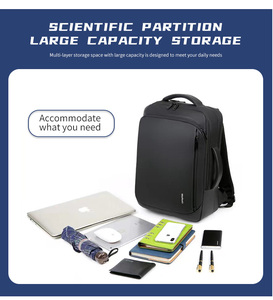 Waterproof Smart USB Business Custom <b>Backpack</b> Bag 15.6 Inch <b>Laptop</b> Cool <b>Backpacks</b> Travel <b>Laptop</b> Bag for Men Business <b>Backpack</b> - Product Image 2