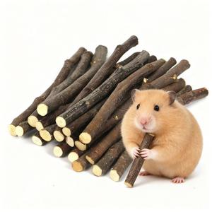 Juguete para hámster, 13cm, rama de árbol de manzana Natural, palo de molienda, juguete masticable adecuado para animales pequeños como hámsteres y conejos - Product Image 1