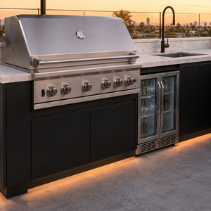Cuisine barbecue extérieure  et station de grill <span class=keywords><strong>pour</strong></span> villas Four électrique encastré sur mesure et gril en acier inoxydable - Product Image 2