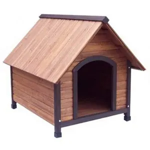 Fabrik großhandel hölzerne Hundehütte DH-3LB