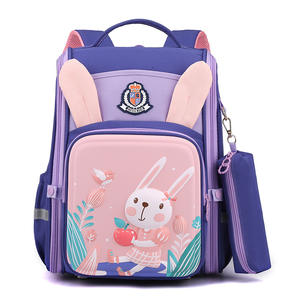 Sac à dos scolaire en nylon léger de haute qualité, imperméable, à grande capacité, avec motif de dessin animé 3D, pour les élèves de la 2e à la 5e année, école primaire, garçons - Product Image 4