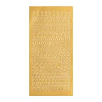 Autocollants en PVC pour carnet de notes, série de fleurs argentées bronzées, lettres et chiffres, imperméables, écologiques, décoration de vacances
