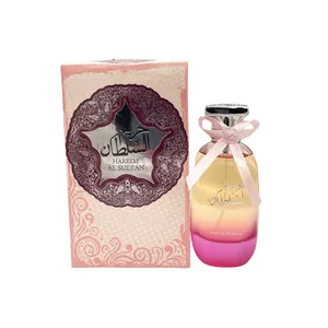 Beautiful round perfume bottle spray 100ml perfume gift for women paris lover lasting floral fruity scent