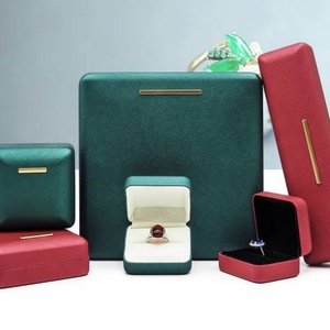 High-grade PU Leather Jewelry Boxes for Promise <b>Rings</b> Earrings Pendant <b>Storage</b> Jewelry Boxes for Necklaces - Product Image 4