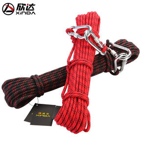 Corde d'escalade extérieure Xinda 8 mm, 10-100 m, corde de sécurité durable pour la randonnée, le sauvetage et la survie - Product Image 4
