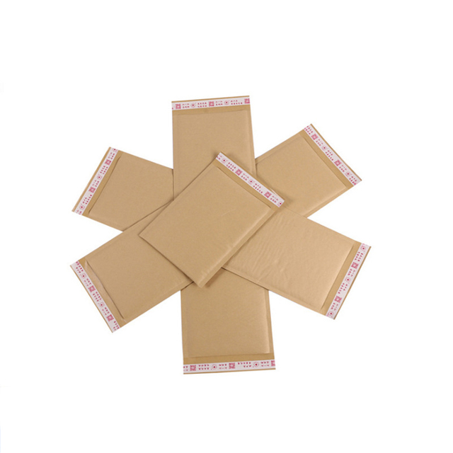 Wholesale Brown Kraft Paper Bubble Bags Environmentally Friendly Envelope Bags Shockproof Express Packaging Mailers