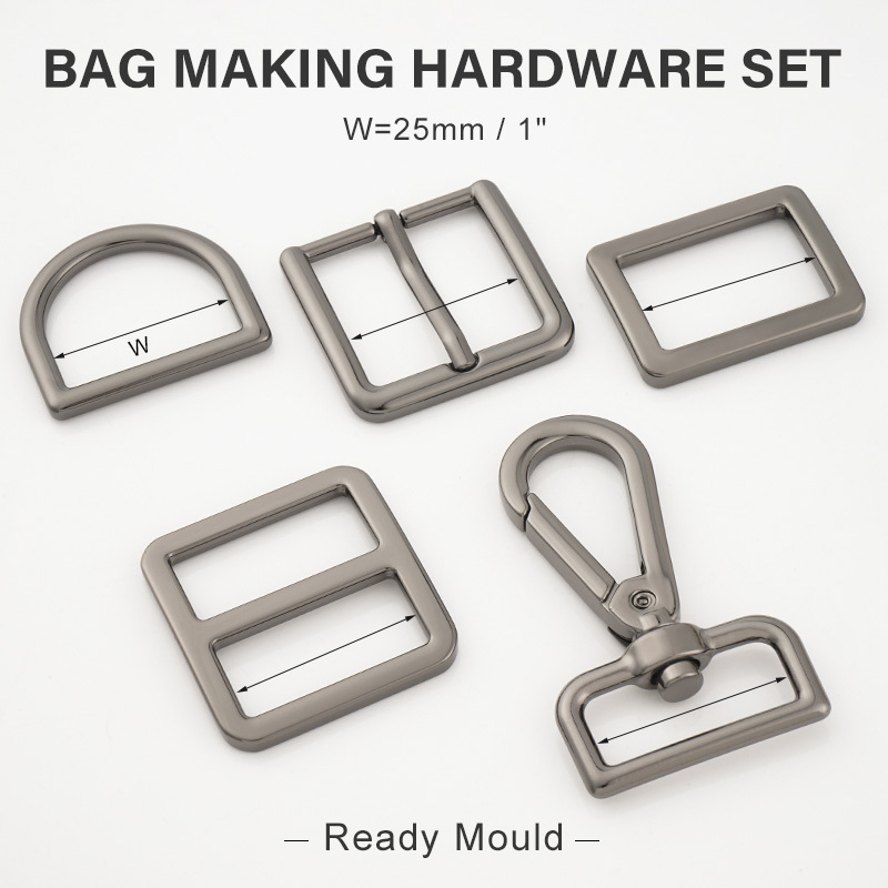 Wholesale Bag Strap Accessories Silver 1.5 Inch Zamak Snap Hook