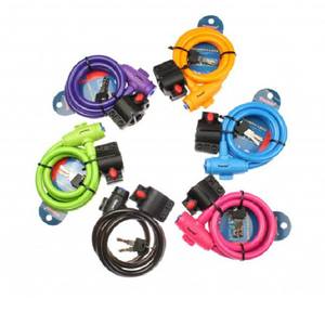 Verrou de sécurité à clé résistant à la rouille pour vélo de montagne et de route Tokyom Bike Cable Lock Ty588e noir - Product Image 4