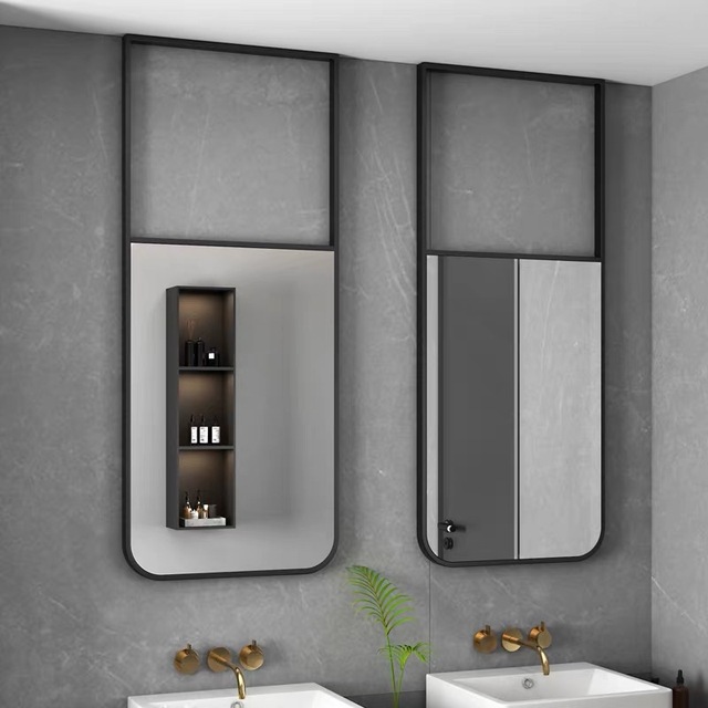 Modern Stylish Wall-Mounted LED Touch Switch Defogging French Country Eco-Friendly Dimmable Smart Glass Makeup Mirror Birthday