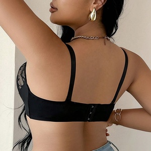 Soutien-gorge <span class=keywords><strong>grande</strong></span> <span class=keywords><strong>taille</strong></span> pour femme avec dentelle florale et ouverture frontale - Product Image 5