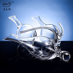 Bohemia Crystal Lex Decanter 1000Ml Lead Free Crystal Wine Carafe For Home Party Use - Product Image 5