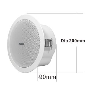 Haut-parleur de plafond en métal 15W antante Audio AES67 de 6 pouces avec alimentation POE pour une utilisation professionnelle sur scène - Product Image 6