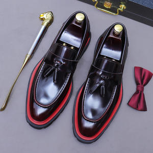 Zapatos Oxford Brogue de Cuero de Grano Completo Estilo Británico para Hombre, con Punta Cuadrada, Antideslizantes, con Pátina, para Vestir, Casuales de Negocios, Formales, de Verano - Product Image 6