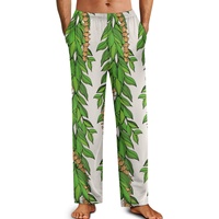 Dernier modèle Design Pantalon de pyjama décontracté super doux à imprimé hawaïen personnalisé à la mode puakenikeni imprimé à la demande