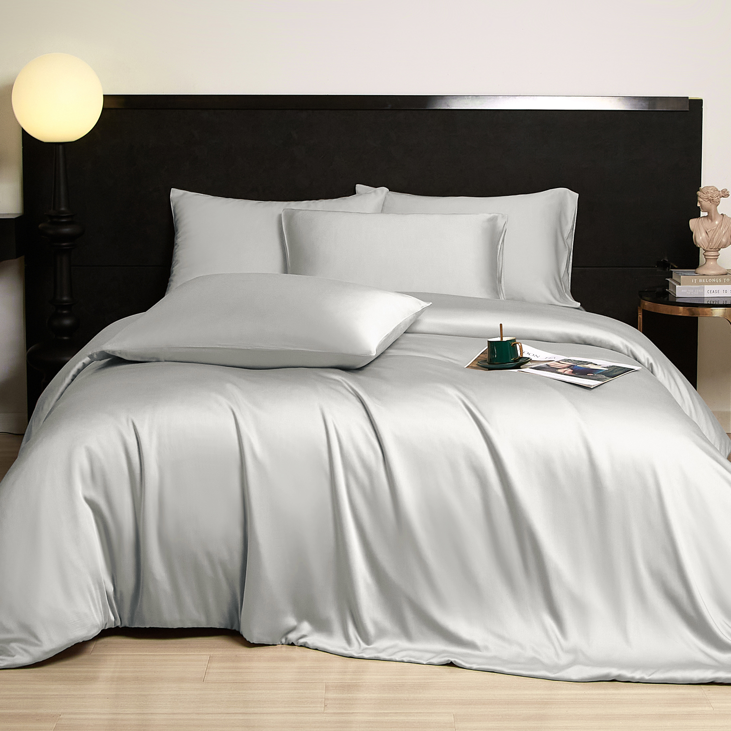 Wholesale Bedding Set Like Mulberry Silk Luxury Customized Bamboo Bed Sheet For Home Hotel