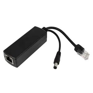 Splitter Poe DC 5.5*2.1mm power over Ethernet 10/100M 48V a 12v DC 2A adattatore per telecamera IP