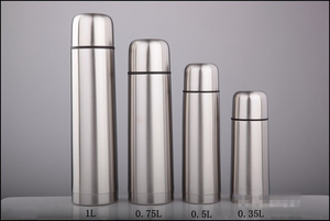 2025 Hot Sales Classic Stainless Steel Vacuum Flask Insulated Water <b>Bottle</b> of Bullet Shape in Stainless Steel Color - Product Image 2