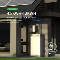 Enershare 20kWh 30kWh 50kWh Batterie haute tension LifePO4 au lithium, système de stockage d'énergie solaire