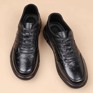 Nouveaux Mocassins de Ville Légers pour Hommes en PU, Motif Imprimé Autruche, Chaussures de Bureau et Professionnelles à Enfiler - Product Image 6