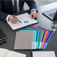 Organizador de Documentos Escolares y Comerciales A4, Carpeta de Papel de Colores, Carpetas de Archivo Manila para Uso en Oficina