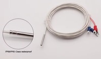 Sonde de température industrielle RTD PT100, thermocouple 3 fils, en acier inoxydable, étanche, avec contrôleur