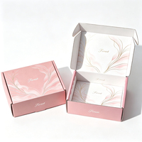 Boîte d'expédition personnalisée avec logo imprimé, en carton ondulé de luxe, pour l'emballage de vêtements et de bijoux, vente en gros